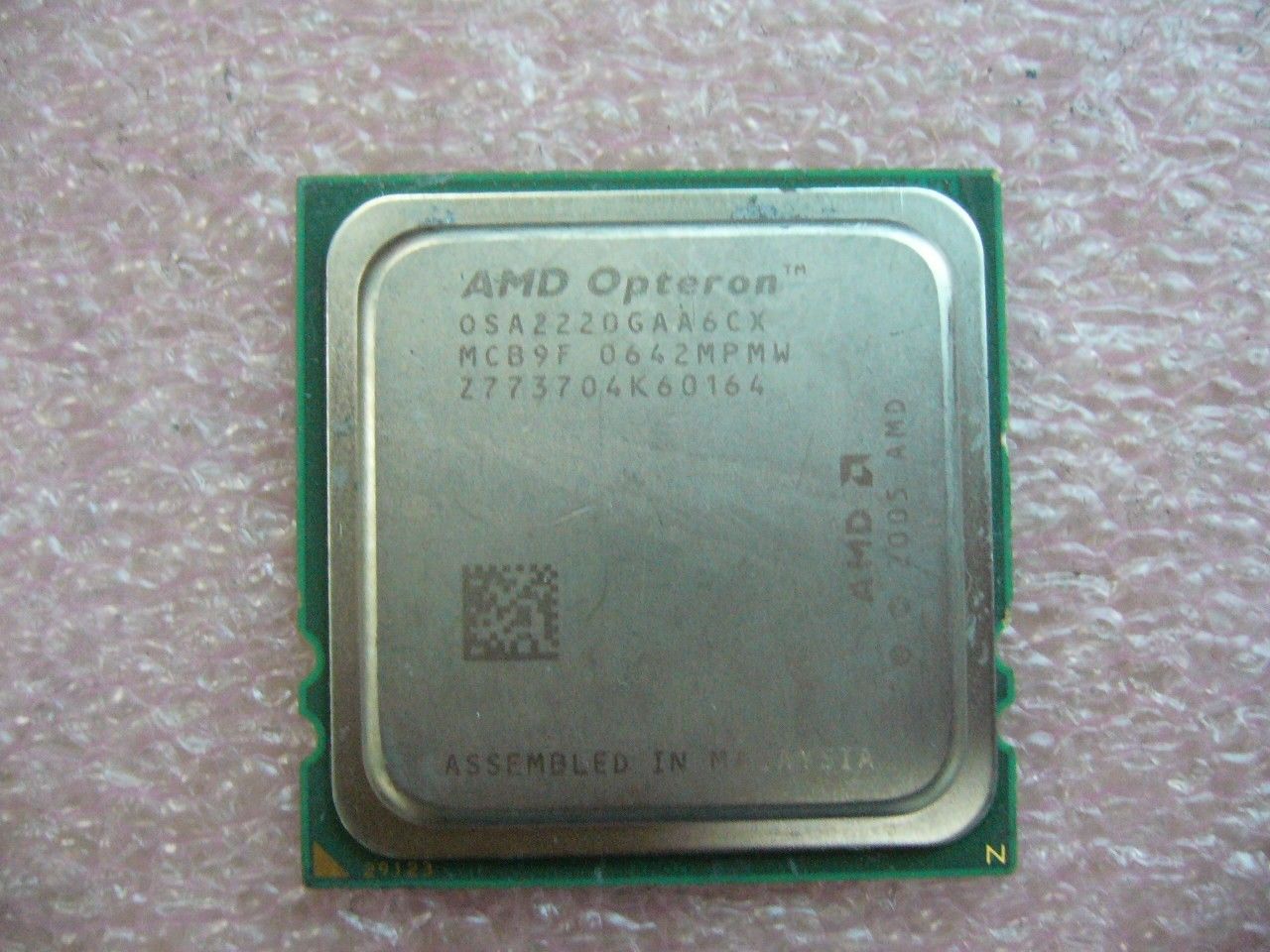 QTY 1x AMD OSA2220GAA6CX Opteron 2220 2.8 GHz Dual Core CPU Socket F 1207