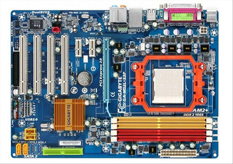 Gigabyte M52L-S3P Motherboard for AMD AM3