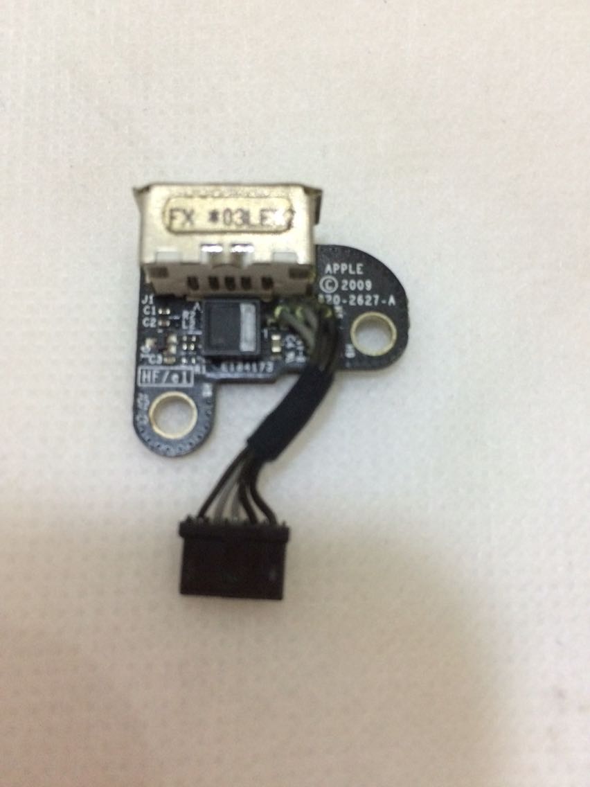 Power Jack Board For Apple Macbook 1342 820-2627-A w/ Cable 2009 Black - Click Image to Close