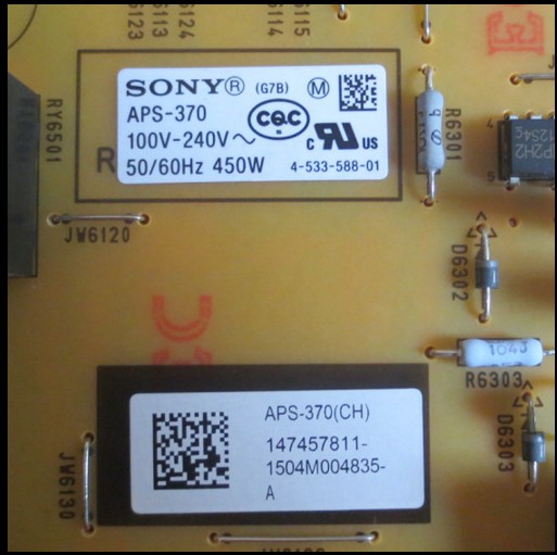 New Sony 1-893-297-21 APS-370(CH) 1-474-578-11 G7B Power Supply