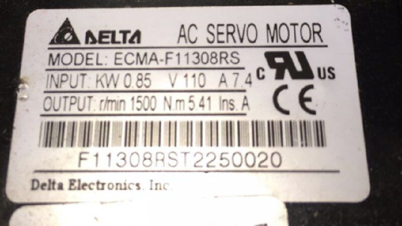 ECMA-F11308RS+ASD-A2-1021-L DELTA AC servo motor driver kit 0.85kw 1500rpm 5.41N - Click Image to Close