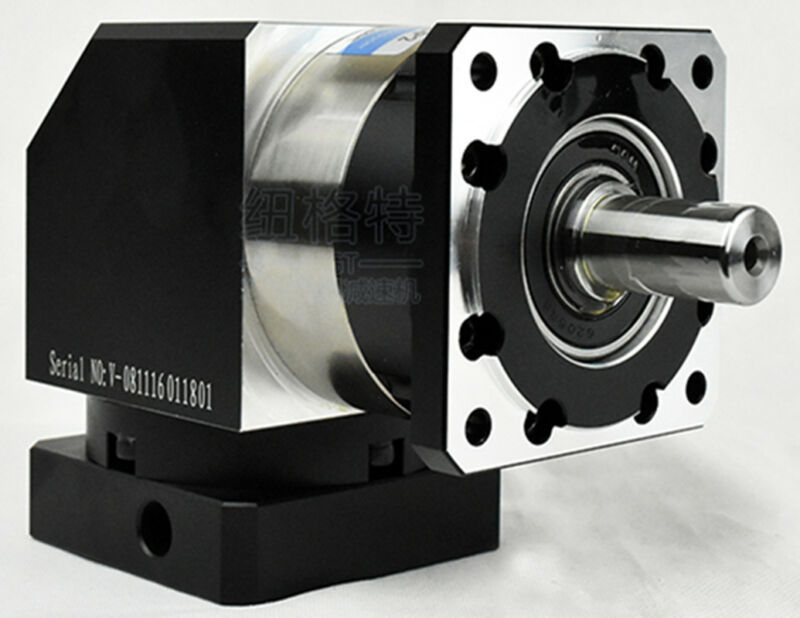 right angle planetary gearbox 15:1 to 100:1 for 400w AC servo motor shaft 14mm - zum Schließen ins Bild klicken