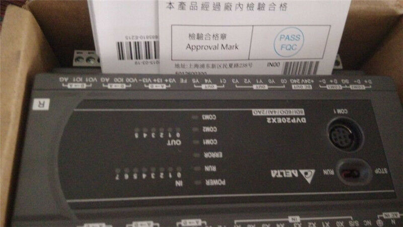 DVP20EX200R Delta EX2 Series Analog PLC DI8/AI4 DO6 Relay/AO2 new in box - Click Image to Close