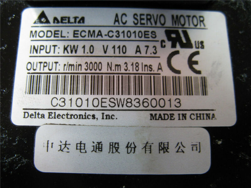 ECMA-C31010ES+ASD-A1021-AB DELTA 1kw 3000rpm 3.18N.m AC servo motor driver kits