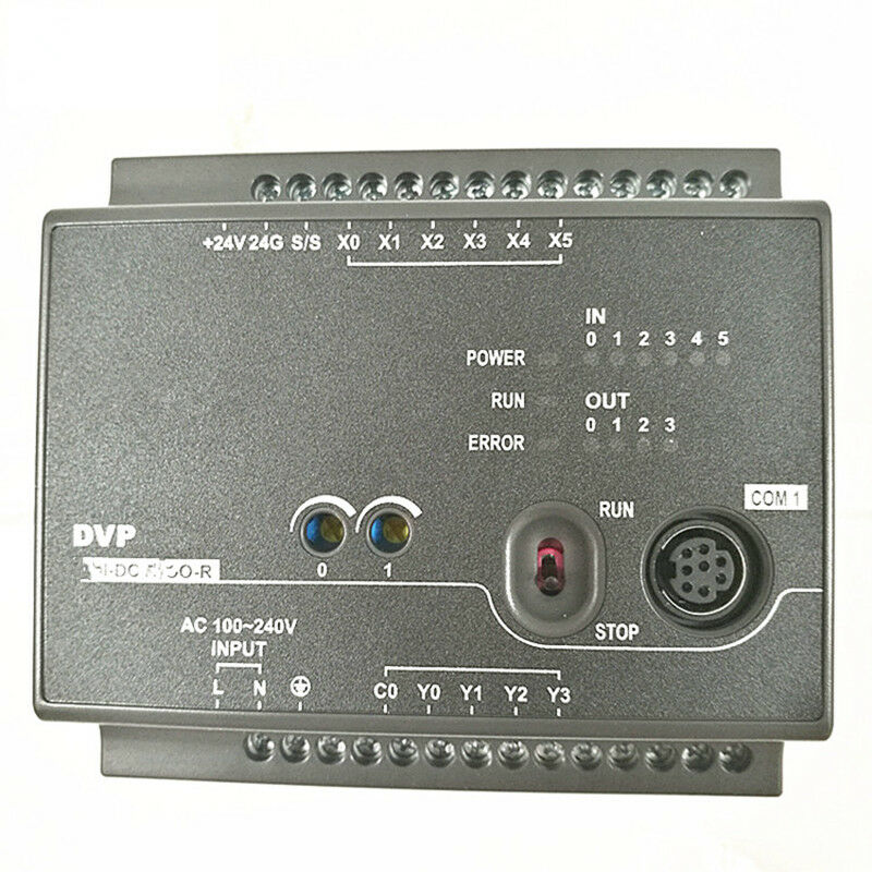 DVP16EC00R3 Delta EC3 Series Standard PLC DI 8 DO 8 Relay 100-240VAC new in box - Click Image to Close