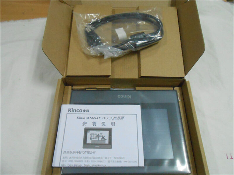 MT4414TE KINCO HMI Touch Screen 7 inch 800*480 Ethernet+program cable new in box - Click Image to Close