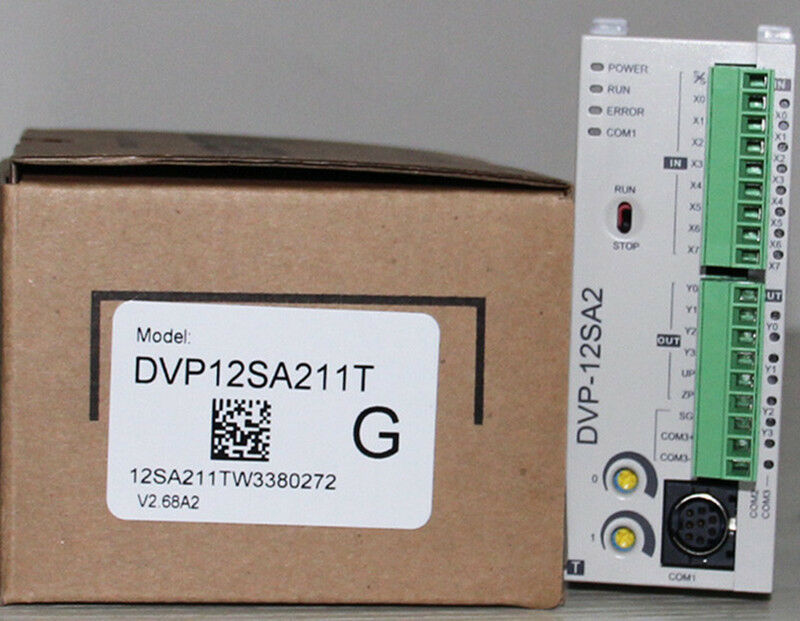 DVP12SA211T Delta SA2 Series Advanced PLC DI 8 DO 4 Transistor 24VDC new in box - Click Image to Close