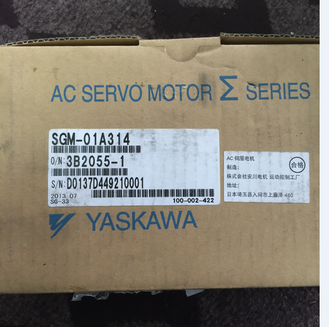 1PC YASKAWA AC SERVO MOTOR SGM-01A314 NEW ORIGINALEXPEDITED SHIPPING