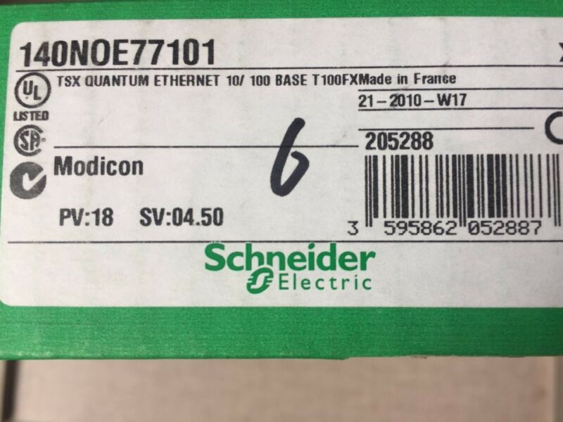 NEW SCHNEIDER PLC MODULE 140NOE77101 140N0E77101 EXPEDITED SHIPPING - Click Image to Close