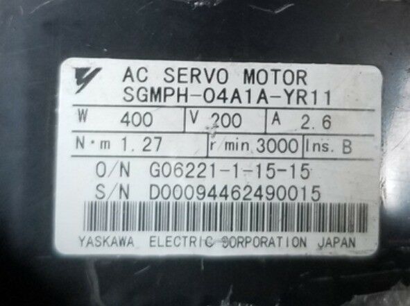 1PC YASKAWA AC SERVO MOTOR SGMPH-04A1A-YR11 NEW ORIGINAL EXPEDITED SHIPPING