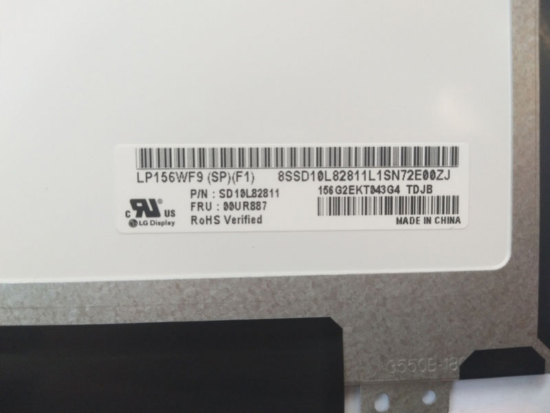 LP156WF9-SPF1 for Lenovo FRU 00UR887 FHD IPS LED Screen 15.6