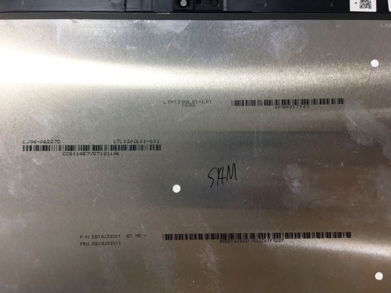 12" for Lenovo Ideapad Miix 700 FRU PN: 5D10J33311 LED LCD Touch Screen Assembly - Click Image to Close