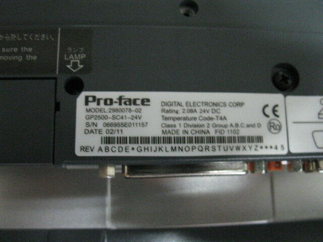 NEW ORIGINAL PROFACE TOUCH SCREEN GP2500-SC41-24V EXPEDITED SHIPPING - Click Image to Close
