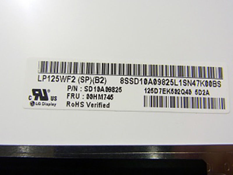 Exact LP125WF2-SPB2 for Lenovo FRU 00HM745 IPS FHD Matte Brightness Control ok