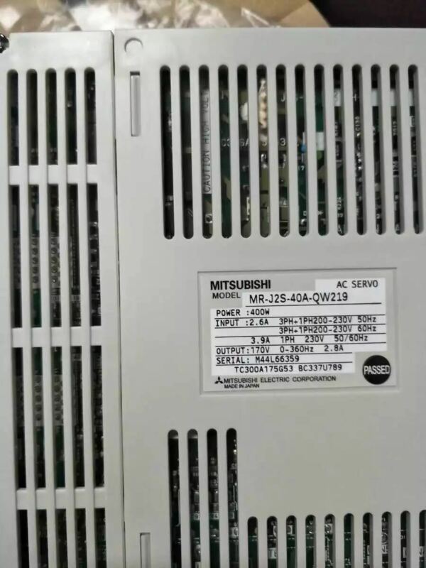 NEW MITSUBISHI AC Servo Amplifier 400W MR-J2S-40A-QW219 - zum Schließen ins Bild klicken