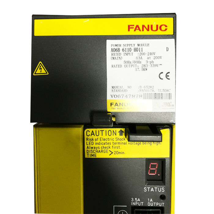 NEW ORIGINAL FANUC POWER SUPPLY MODULE A06B-6110-H011 EXPEDITED SHIPPING - Click Image to Close