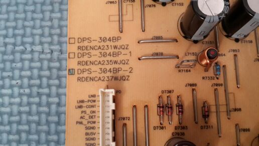Sharp RDENCA237WJQZ DPS-304BP-2A Power Supply board