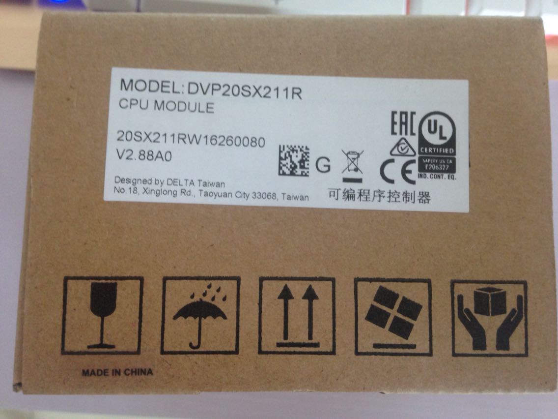 DVP20SX211R Delta SX2 Series Analog PLC DI8 AI4 DO6 Relay AO2 24