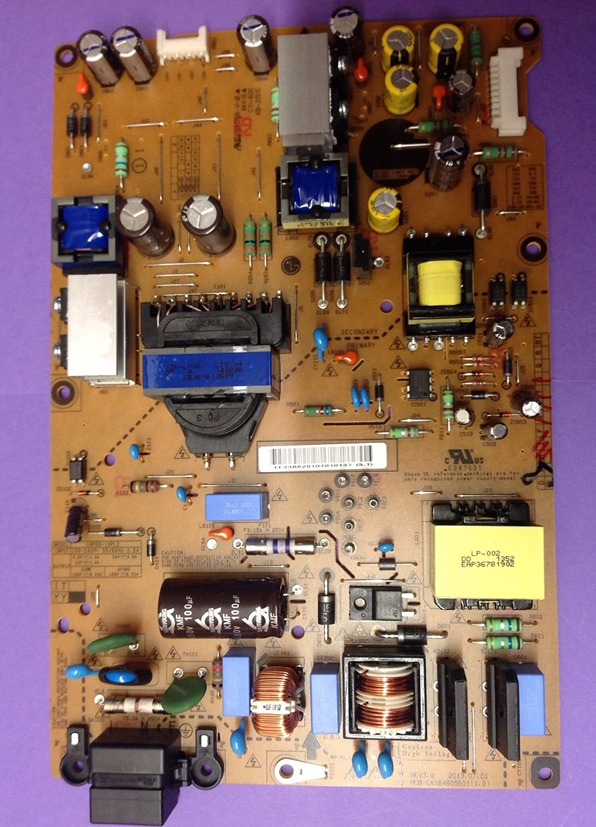 Used Lg TV Power Supply Board EAX64905601 CRB33555101 (1.9) Rev3 - Click Image to Close