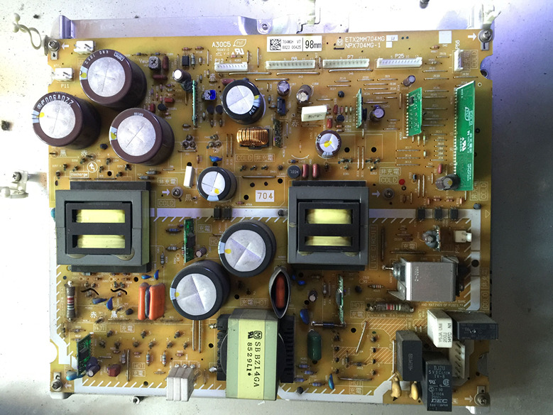 ETX2MM704MG NPX704MG-1 Panasonic Power Supply Board TH-50PZ80C/T TH-46PZ80U