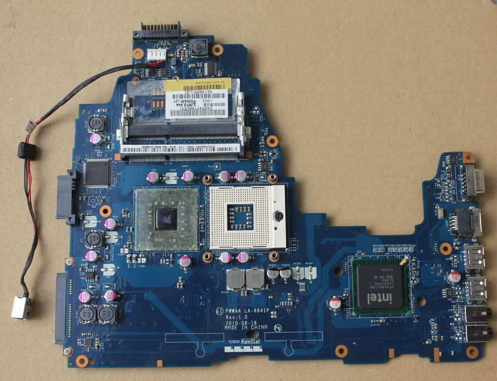 LA-6841P For Laptop Motherboard for Toshiba C660 laptop K0001124