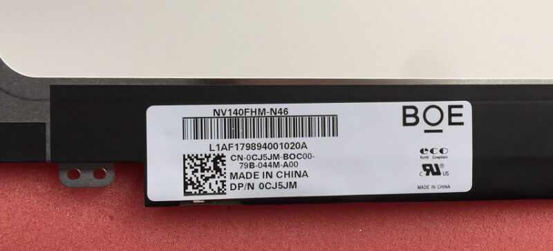 14.0"LCD led Screen NV140FHM-N46 FOR DELL D/PN 0CJ5JM IPS EDP 30PIN 1920X1080