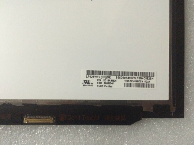 12.5"Lenovo ThinkPad X240 X250 X260 X270 LCD Screen+Touch Digitizer Assembly FHD - zum Schließen ins Bild klicken