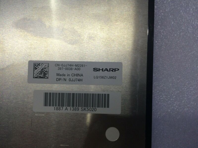 15.6" LED LCD Screen EXACT SHARP LQ156Z1JW02 FoR Dell 0JJ74H 3200X1800 EDP40PIN - Click Image to Close