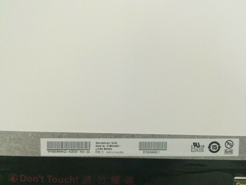 15.6" LED LCD SCREEN AUO B156HAN06.1 AUO61ED FOR Lenovo 1920X1080 IPS NON-TOUCH - zum Schließen ins Bild klicken