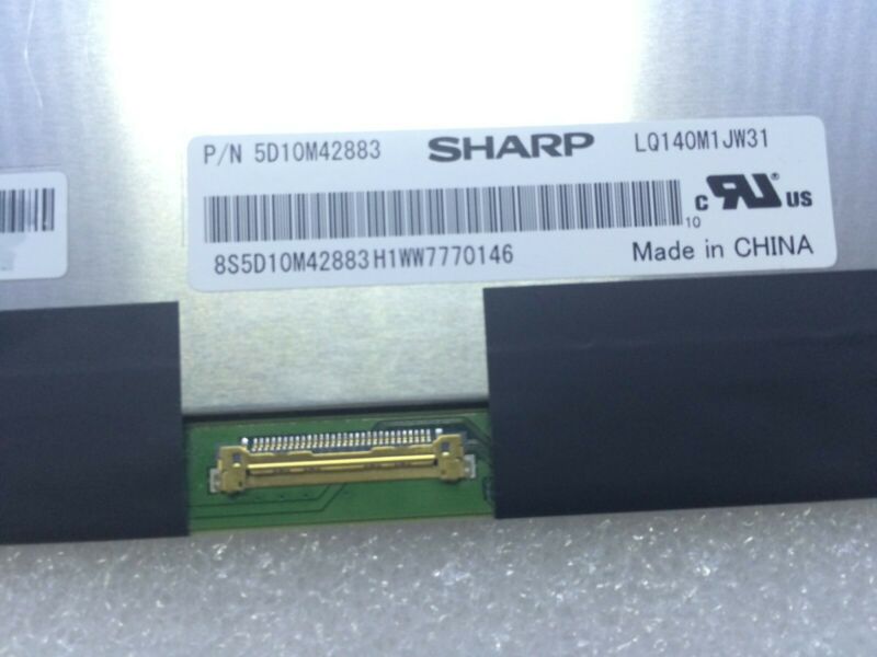 14.0"LCD LED Screen Display SHARP LQ140M1JW31 FOR lenovo 1920X1080 EDP30PIN FHD - Click Image to Close