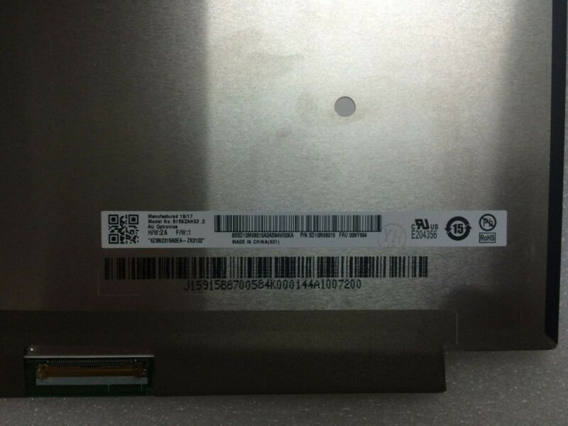 15.6" 4K LED LCD SCREEN AUO B156ZAN03.2 00NY694 3840X2160 EDP40IN UHD NON-TOUCH - Click Image to Close