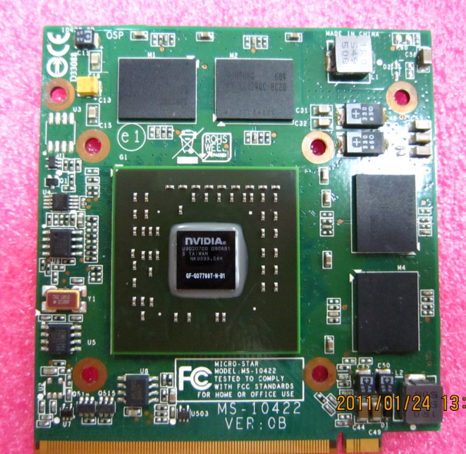 nVidia cN B1 MXM II 512MB VGA Card NF-GO7700T-N-B1 For ASUS ACER