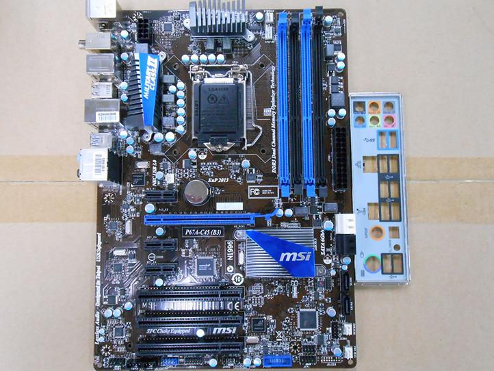 MSI P67A-C45 (B3) motherboard with full solid state USB3/SATA3 s