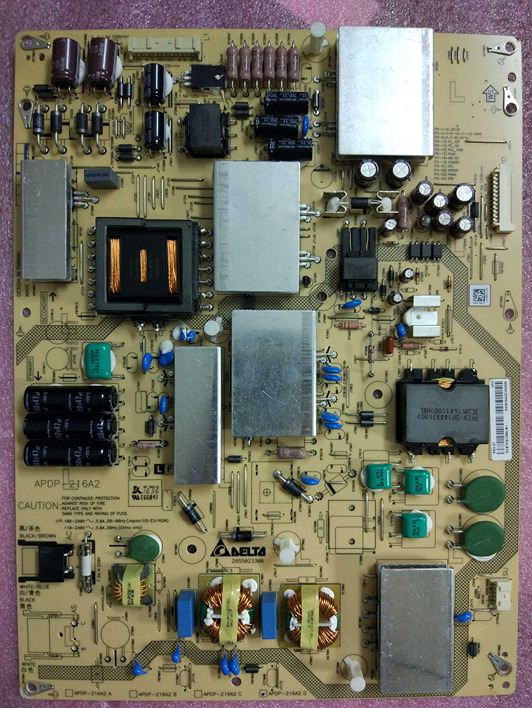 SHARP LCD-60UF30A RUNTKB339WJN1 APDP-216A2 D Power Supply