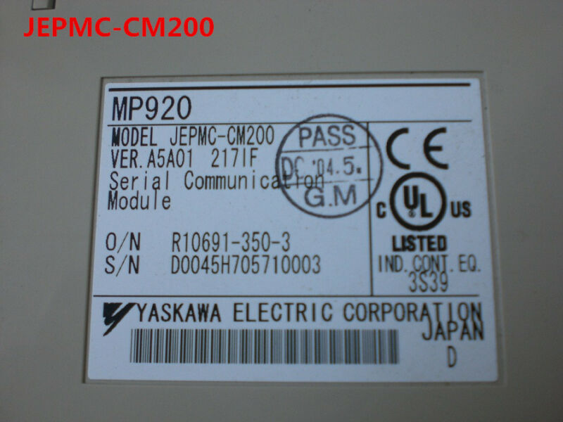 YASKAWA JEPMC-CM200 JEPMCCM200 tested and used in good condition