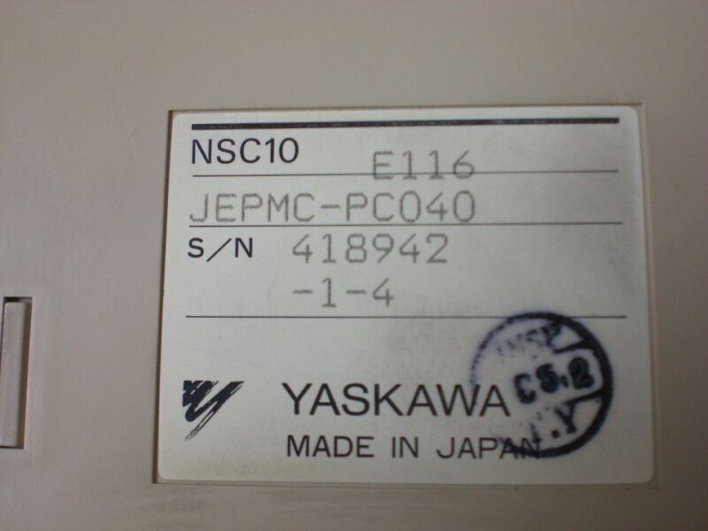 YASKAWA JEPMC-PC040 JEPMCPC040 used and tested - Click Image to Close