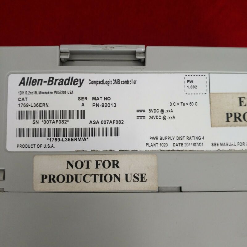 ALLEN BRADLEY 1769-L36ERM 1769L36ERM Series A used and tested - Click Image to Close