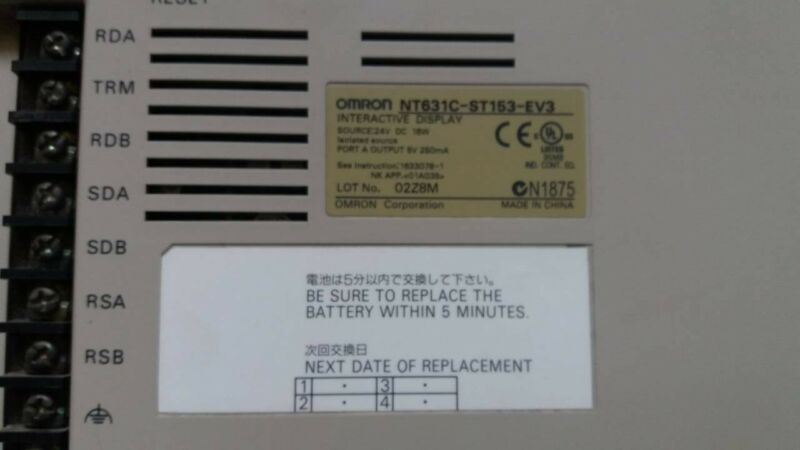 OMRON NT631C-ST153-EV3 Used And Tested 1Pcs - Click Image to Close