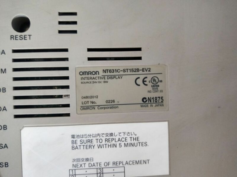 OMR NT631C-ST152B-EV2 used and tested 1PCS - Click Image to Close