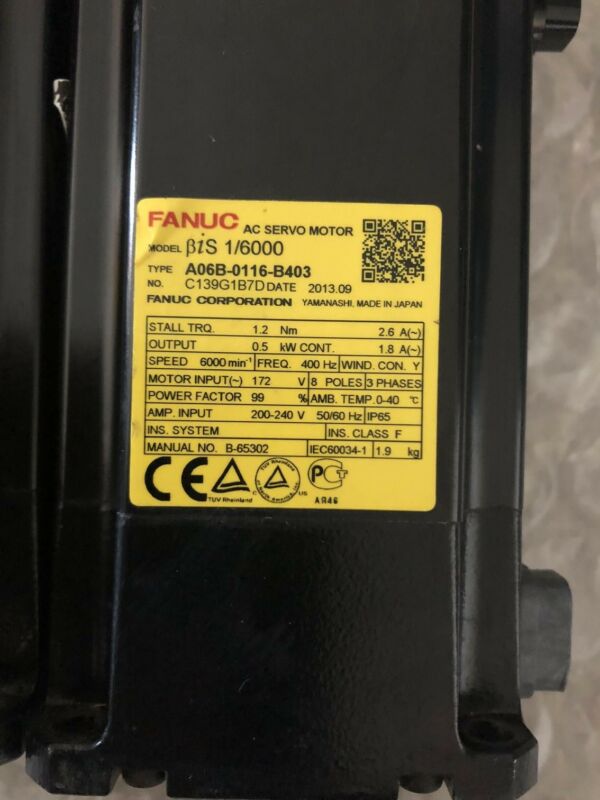 FANUC A06B-0116-B403 Used and Tested 1pcs - Click Image to Close
