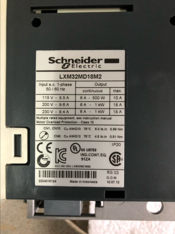 SCHNEIDER LXM32MD18M2 Used and Tested 1pcs