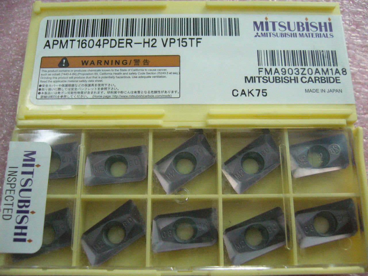 QTY 20x Mitsubishi APMT1604PDER-H2 VP15TF NEW