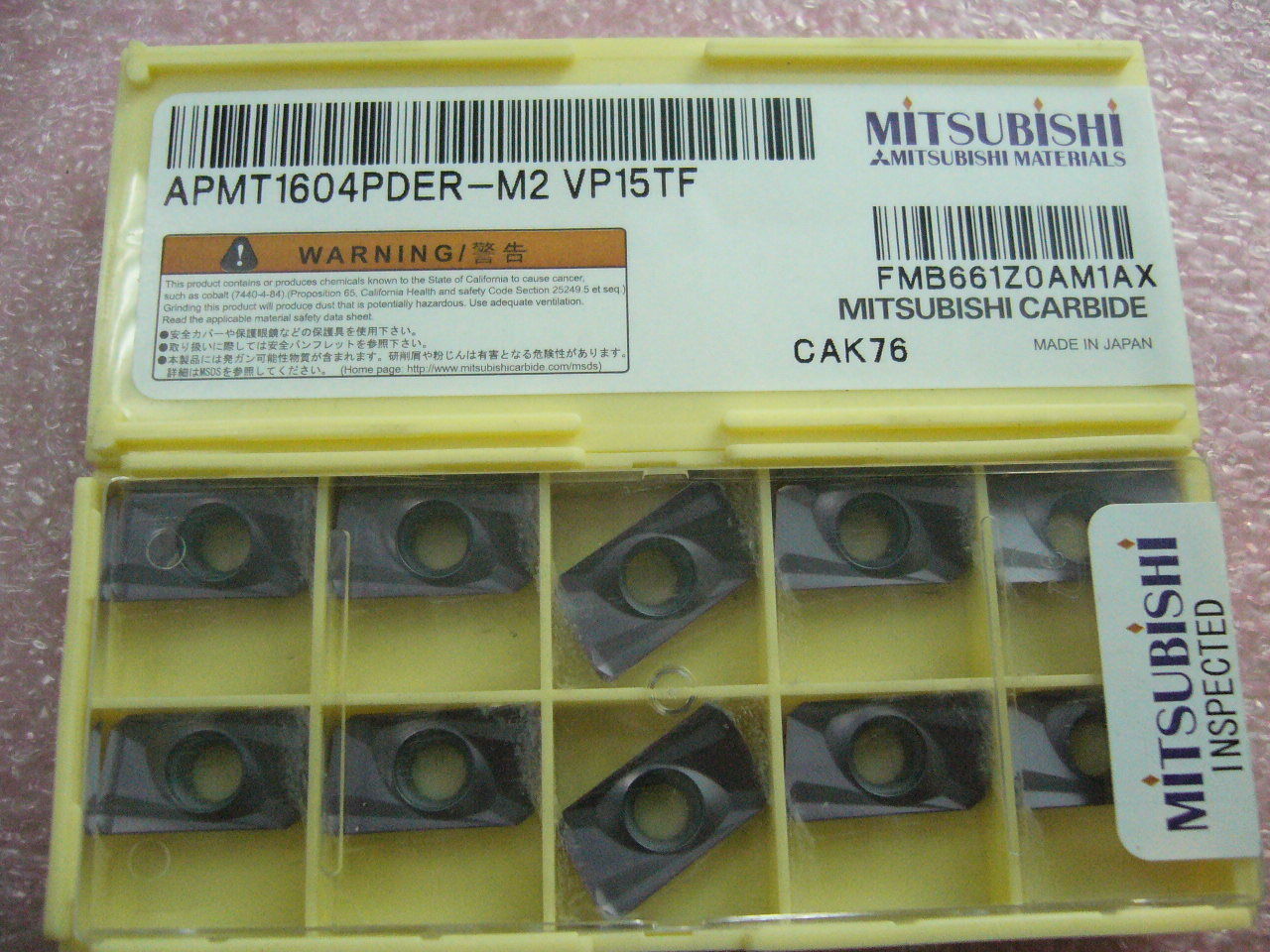 QTY 100x Mitsubishi APMT1604PDER-M2 VP15TF NEW