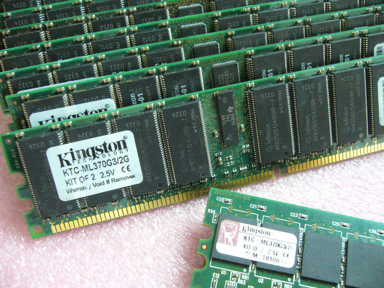 QTY 1x 1GB Kingston KTC-ML370G3/2G DDR 266,PC2100R ECC Registered Server memory