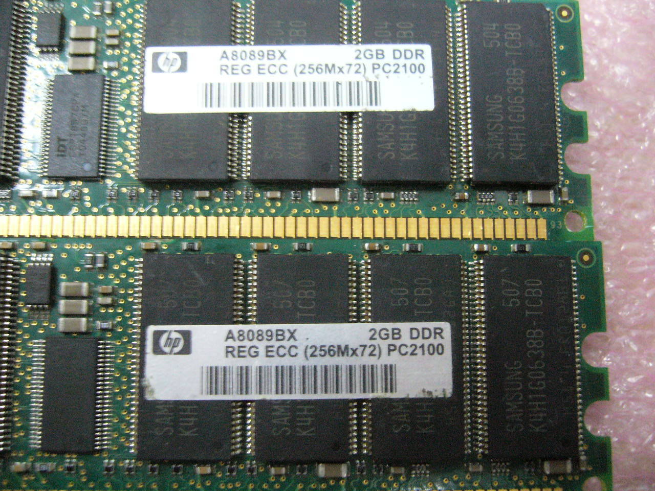 1x 2GB DDR 266 PC-2100R ECC Registered Server memory HP PN A8089BX - zum Schließen ins Bild klicken