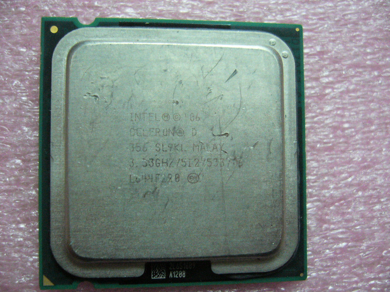 INTEL Celeron D CPU 356 3.33GHz 512/533Mhz LGA775 SL9KL - Click Image to Close