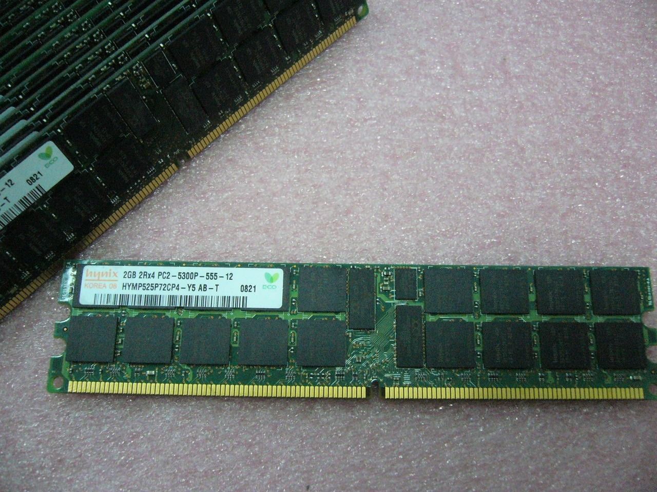 QTY 1x 2GB DDR2 PC2-5300P-555-12 2Rx4 ECC Registered Server memory Hynix
