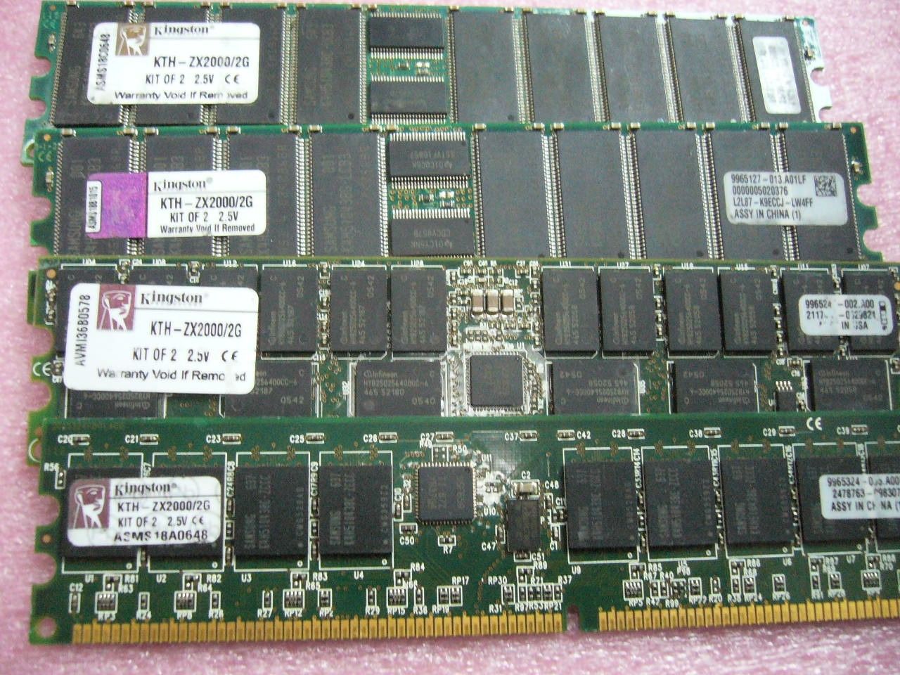 QTY 1x 1GB DDR PC-2100R 266Mhz ECC Registered Server memory Kingston KTH-ZX2000