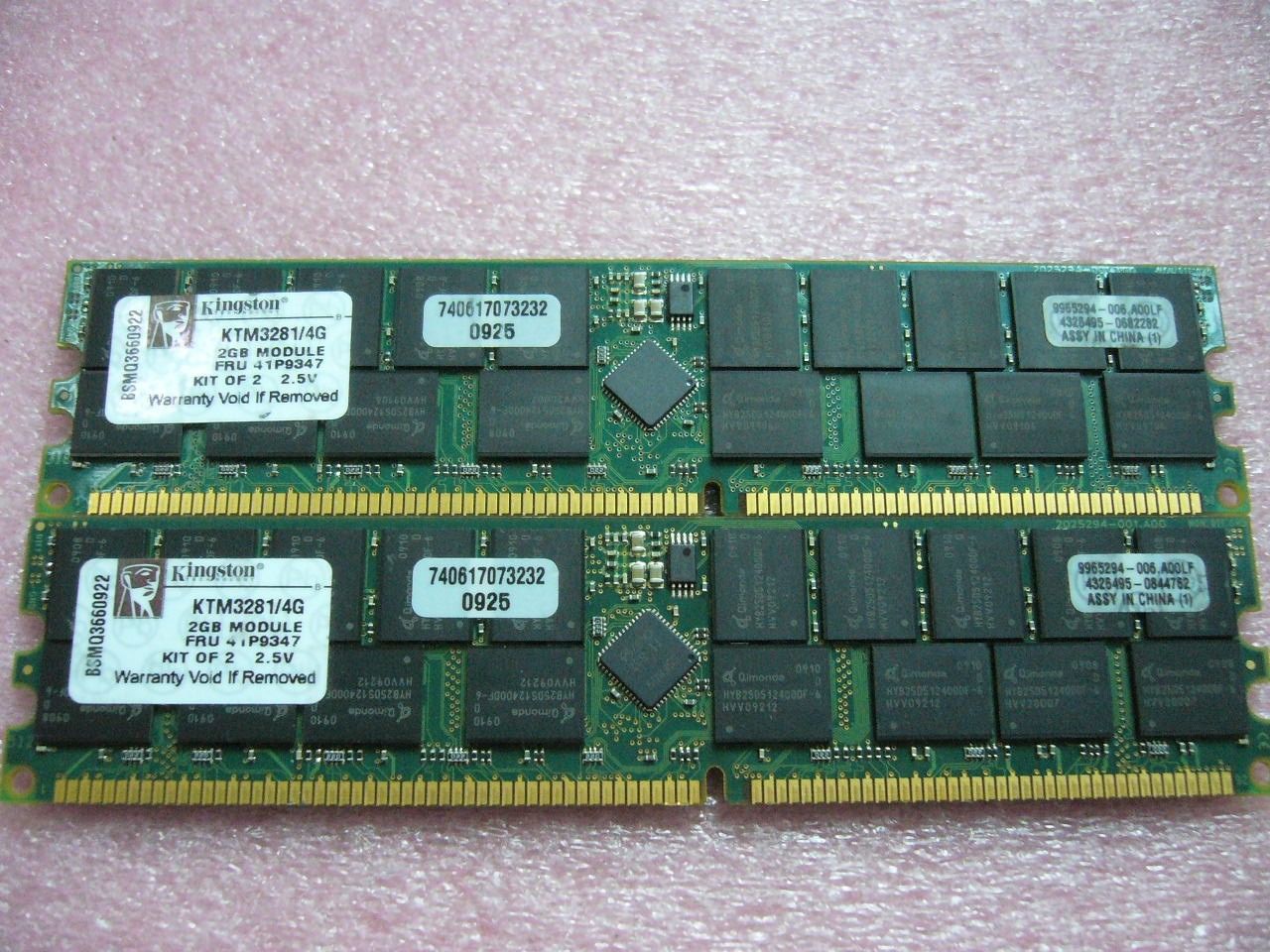 QTY 1x 2GB Kingston KTM3281/4G DDR PC-2100R ECC Registered Server memory 41P9347