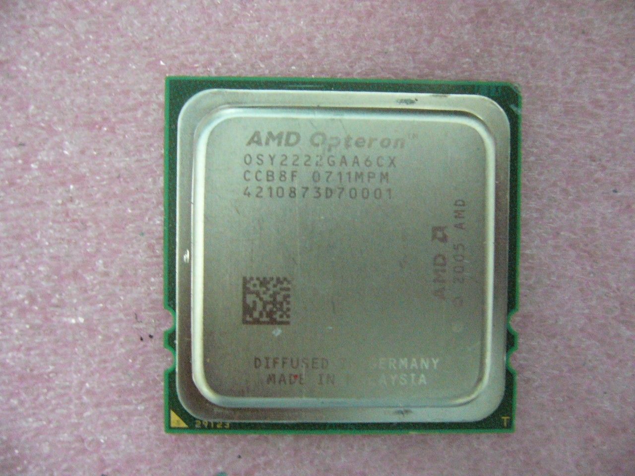 QTY 1x AMD Opteron 2222 SE 3.0 GHz Dual-Core (OSY2222GAA6CX) CPU Socket F 1207